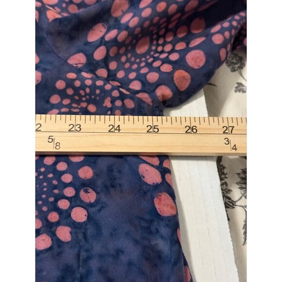 LOVELY Soft Surroundings Purple Geometric Batik BOHO Lagenlook Rayon Tunic Large - Picture 9 of 12